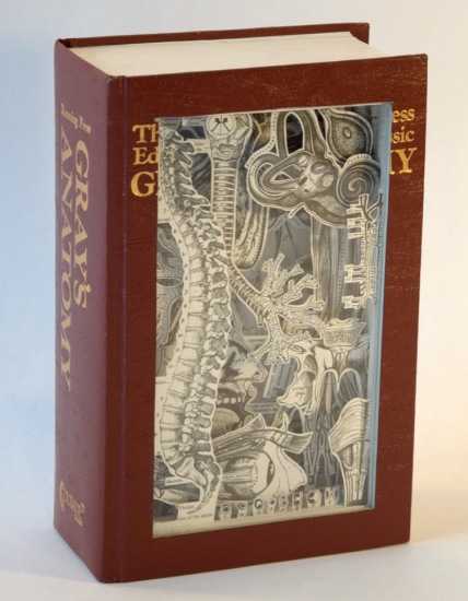 dissected recycled books