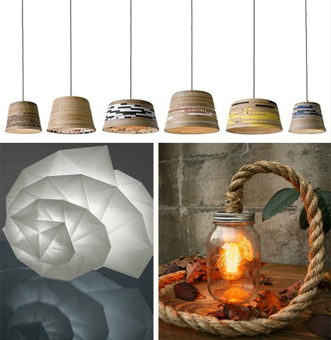 recycled sustainable lamps